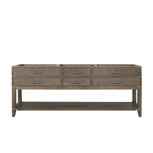 Lexora Norwalk 84 in. Grey Oak Double Sink Bath Vanity
