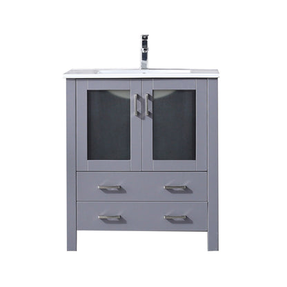 Lexora Volez 30 in. Dark Grey Single Sink Bath Vanity