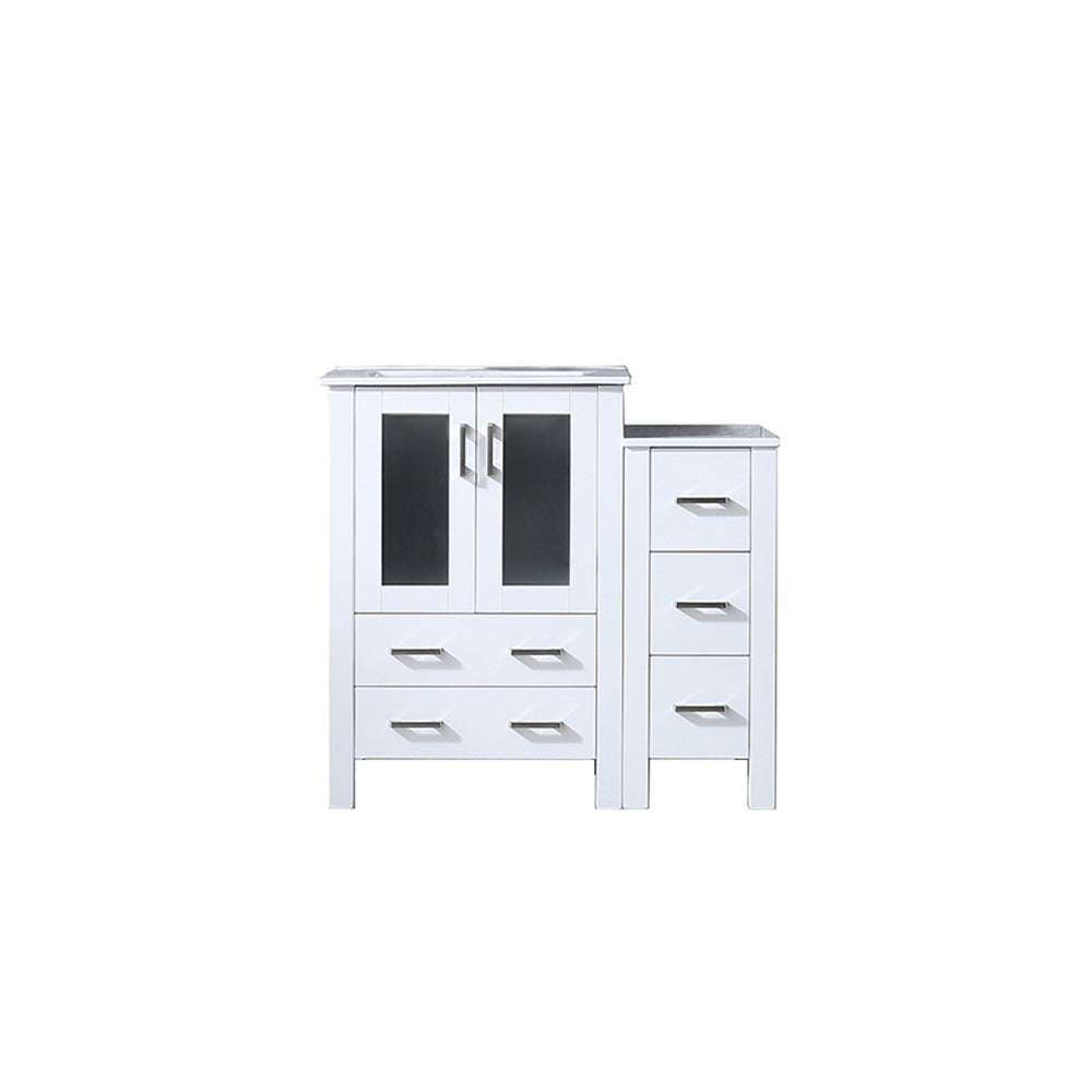 Lexora Volez 36 in. White Single Sink Bath Vanity
