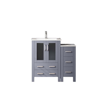 Lexora Volez 36 in. Dark Grey Single Sink Bath Vanity