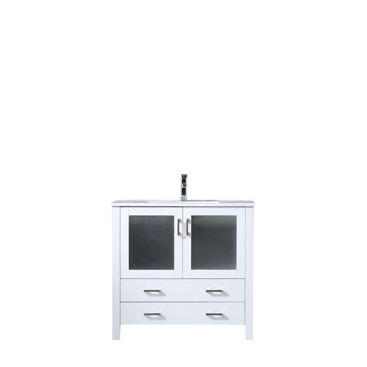 Lexora Volez 36 in. White Single Sink Bath Vanity