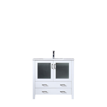 Lexora Volez 36 in. White Single Sink Bath Vanity