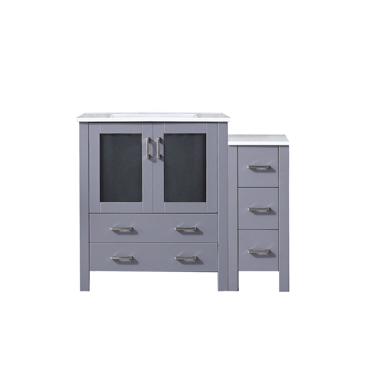Lexora Volez 42 in. Dark Grey Single Sink Bath Vanity