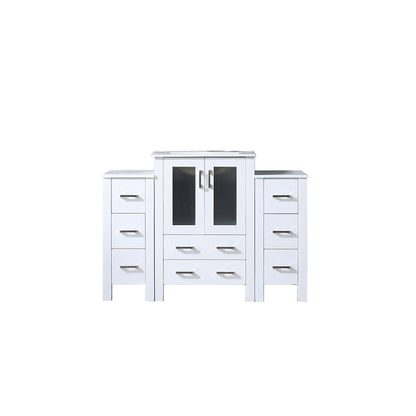Lexora Volez 48 in. White Single Sink Bath Vanity