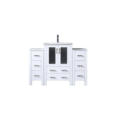 Lexora Volez 48 in. White Single Sink Bath Vanity