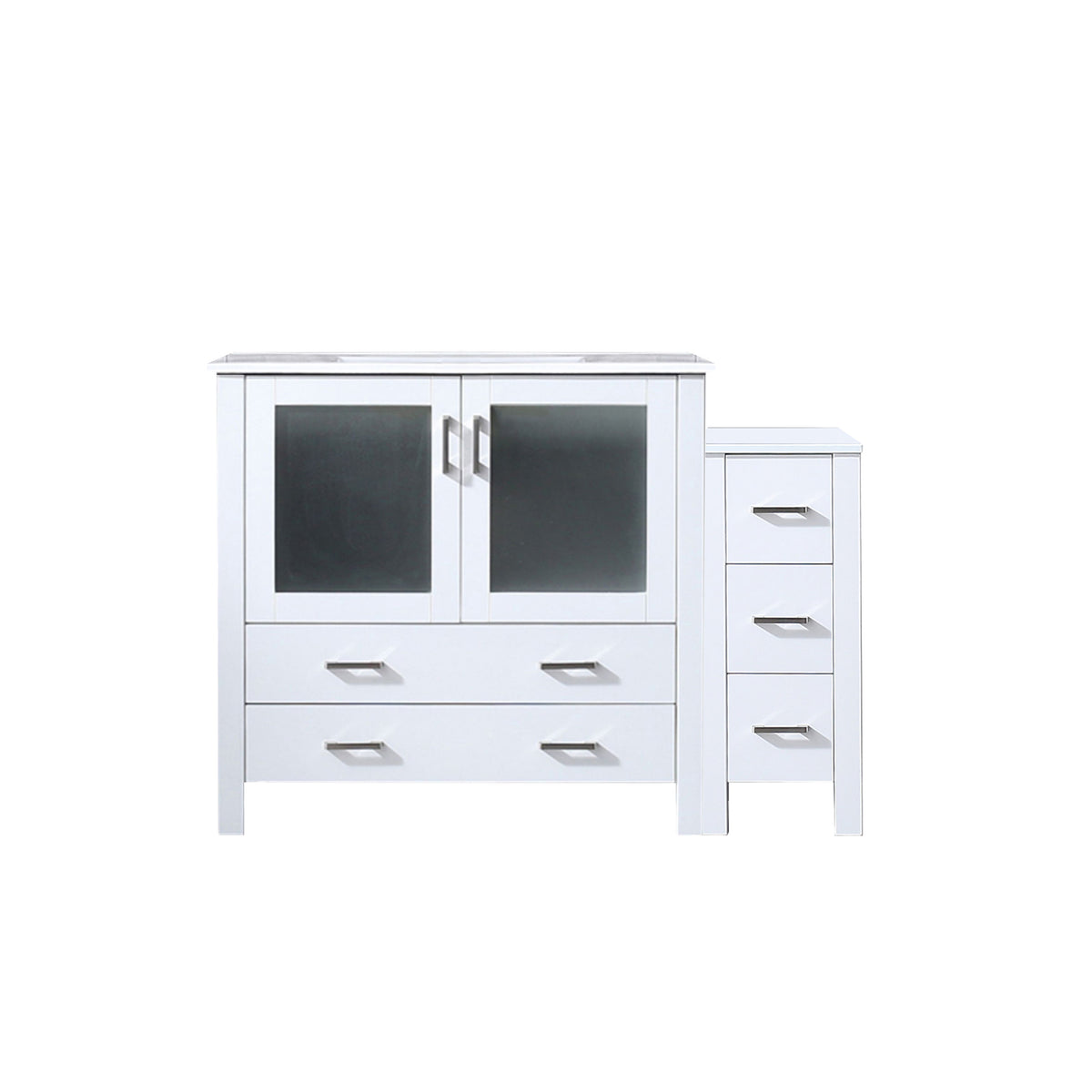 Lexora Volez 48 in. White Single Sink Bath Vanity