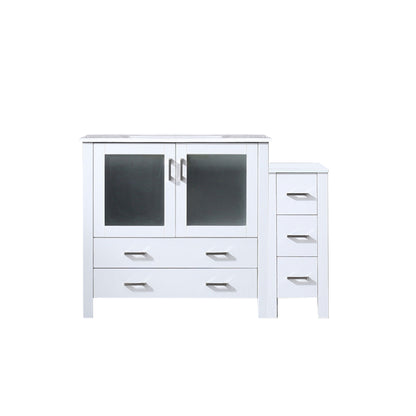 Lexora Volez 48 in. White Single Sink Bath Vanity