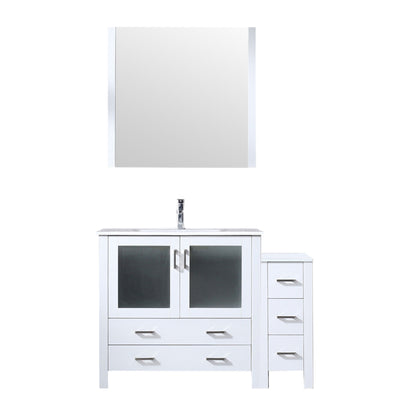 Lexora Volez 48 in. White Single Sink Bath Vanity
