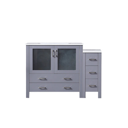 Lexora Volez 48 in. Dark Grey Single Sink Bath Vanity