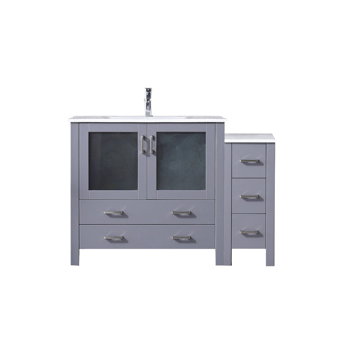 Lexora Volez 48 in. Dark Grey Single Sink Bath Vanity