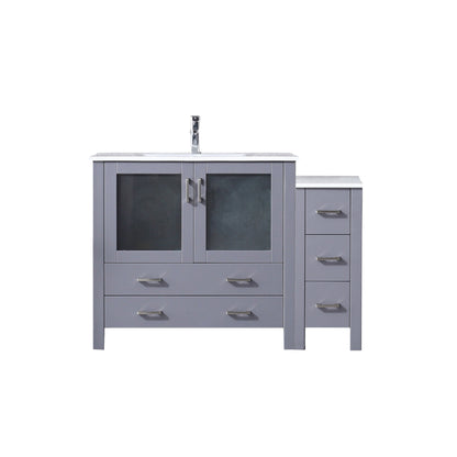 Lexora Volez 48 in. Dark Grey Single Sink Bath Vanity