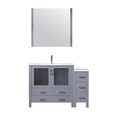 Lexora Volez 48 in. Dark Grey Single Sink Bath Vanity