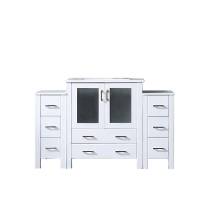 Lexora Volez 54 in. White Single Sink Bath Vanity