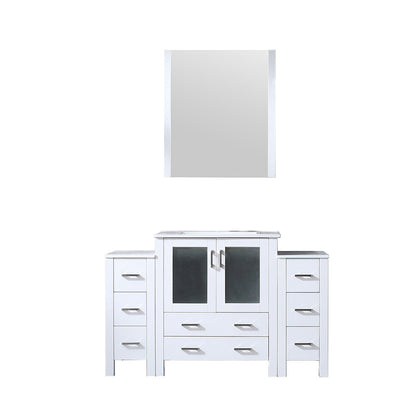 Lexora Volez 54 in. White Single Sink Bath Vanity