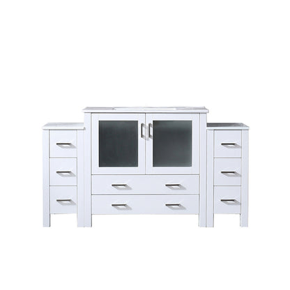 Lexora Volez 60 in. White Single Sink Bath Vanity