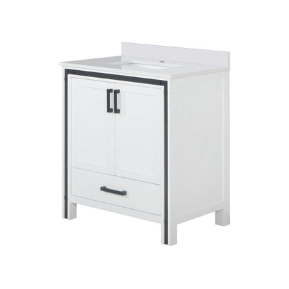 Lexora Ziva 30 in. White Single Sink Bath Vanity
