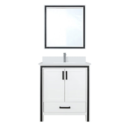 Lexora Ziva 30 in. White Single Sink Bath Vanity