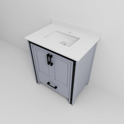 Lexora Ziva 30 in. Dark Grey Single Sink Bath Vanity