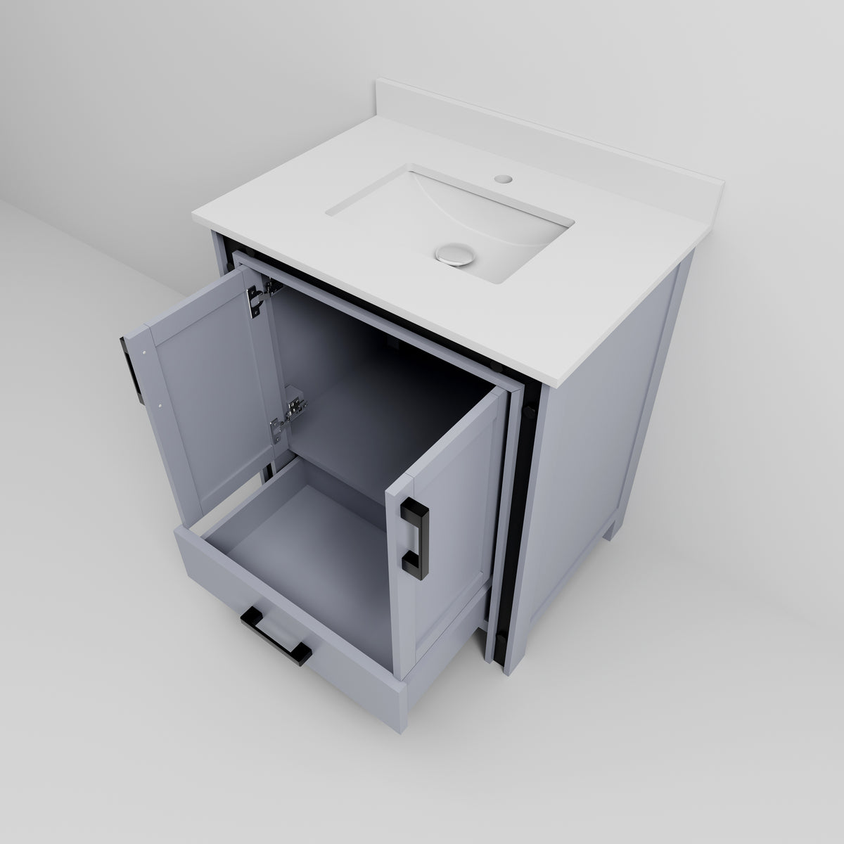 Lexora Ziva 30 in. Dark Grey Single Sink Bath Vanity