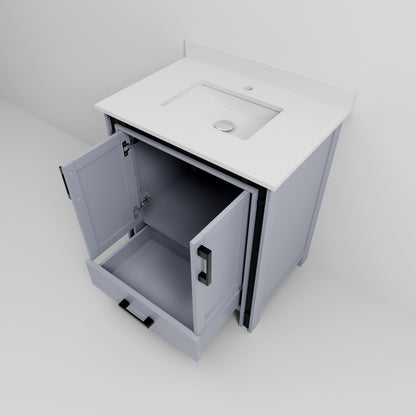 Lexora Ziva 30 in. Dark Grey Single Sink Bath Vanity