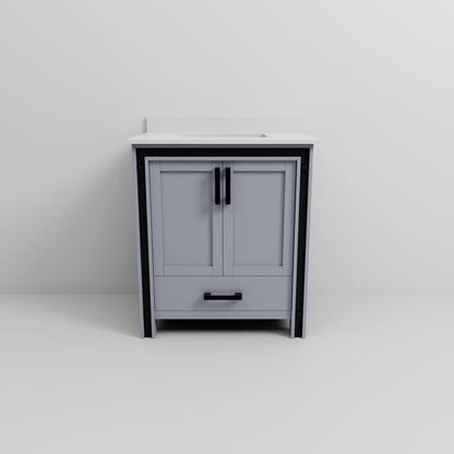 Lexora Ziva 30 in. Dark Grey Single Sink Bath Vanity