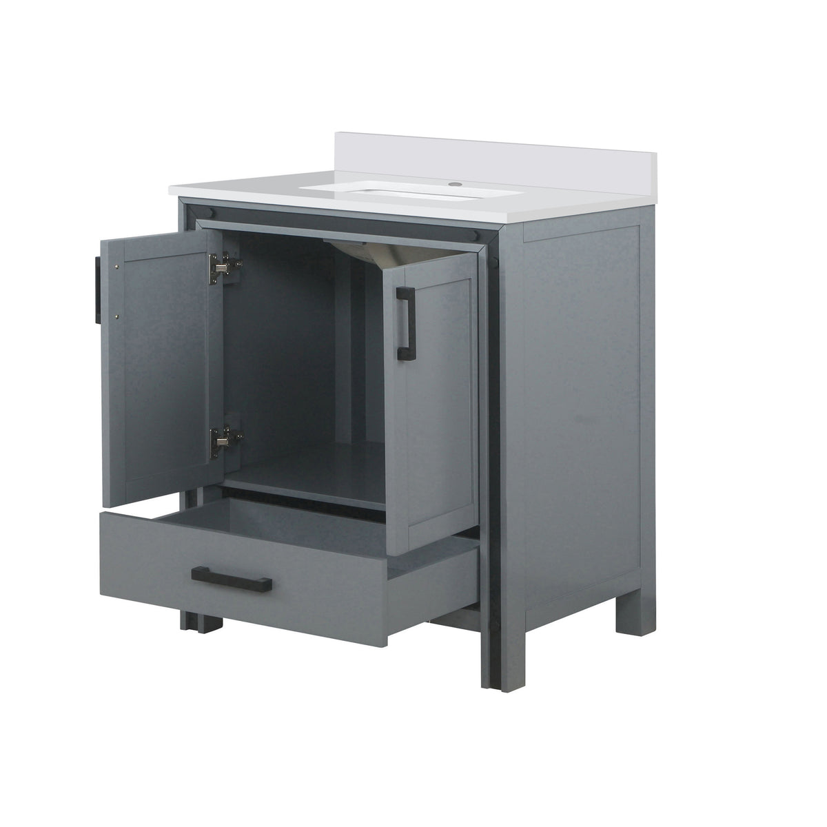 Lexora Ziva 30 in. Dark Grey Single Sink Bath Vanity