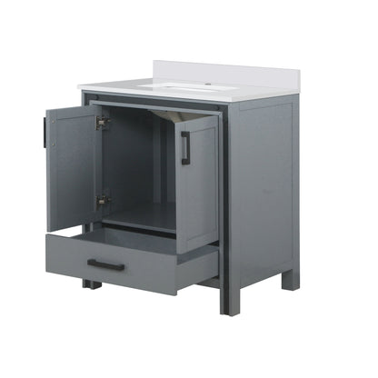 Lexora Ziva 30 in. Dark Grey Single Sink Bath Vanity