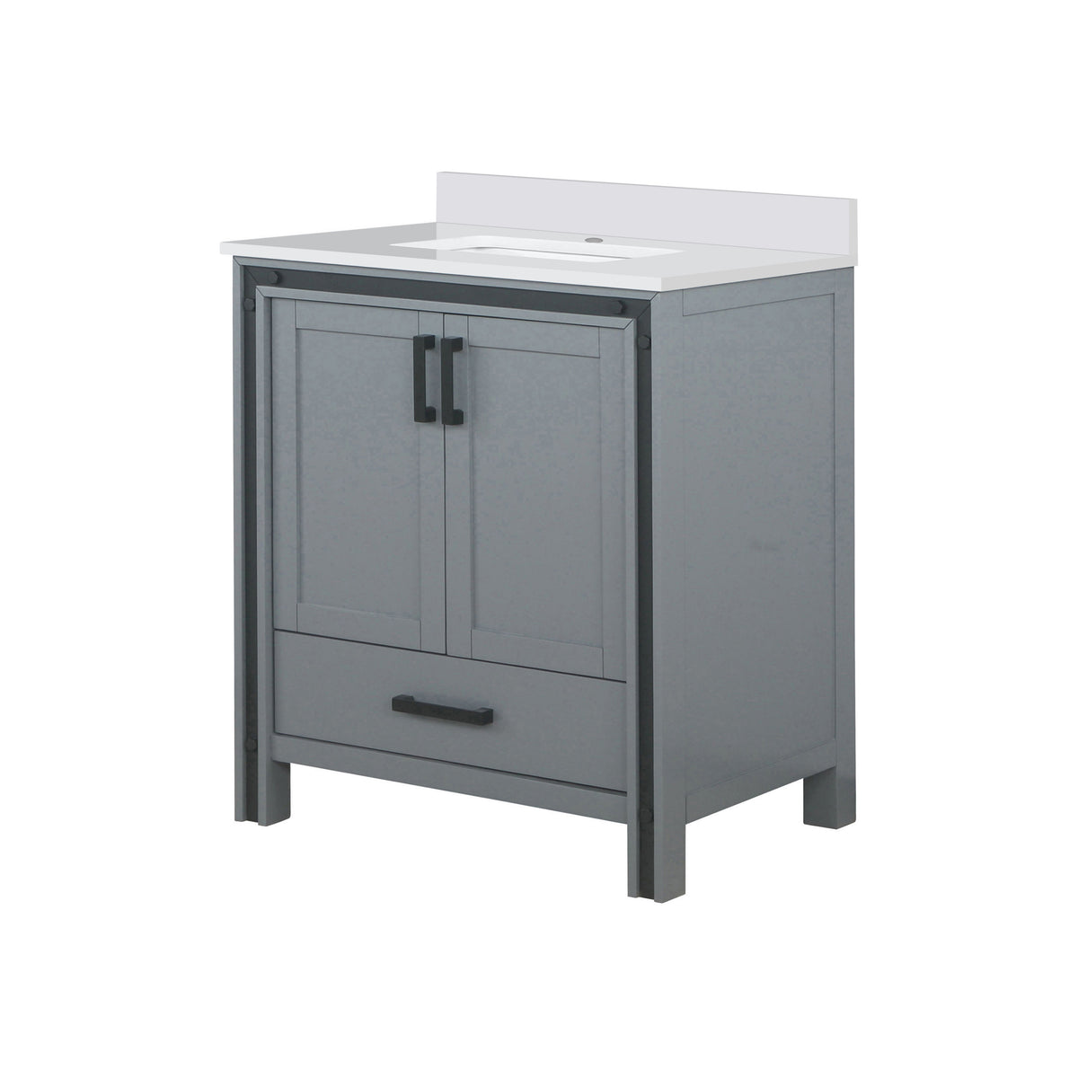 Lexora Ziva 30 in. Dark Grey Single Sink Bath Vanity