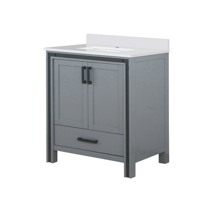 Lexora Ziva 30 in. Dark Grey Single Sink Bath Vanity