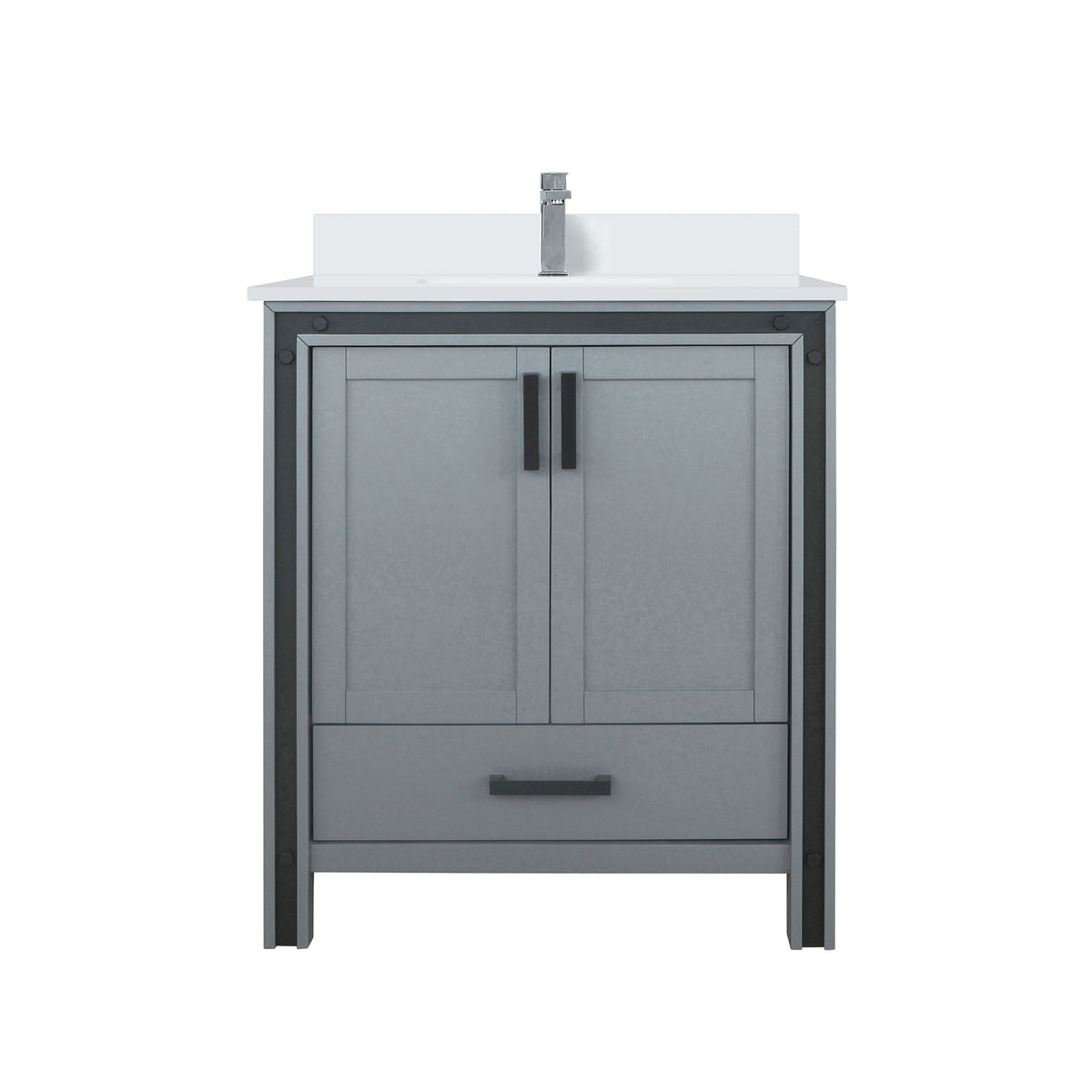 Lexora Ziva 30 in. Dark Grey Single Sink Bath Vanity