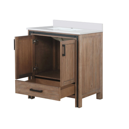 Lexora Ziva 30 in. Rustic Barnwood Single Sink Bath Vanity
