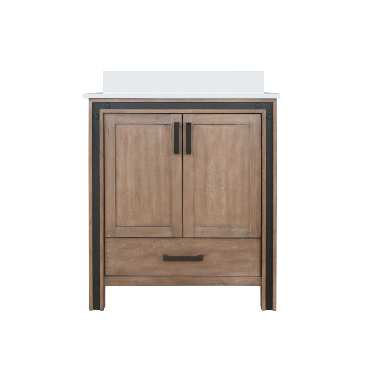 Lexora Ziva 30 in. Rustic Barnwood Single Sink Bath Vanity