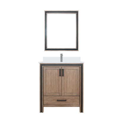 Lexora Ziva 30 in. Rustic Barnwood Single Sink Bath Vanity