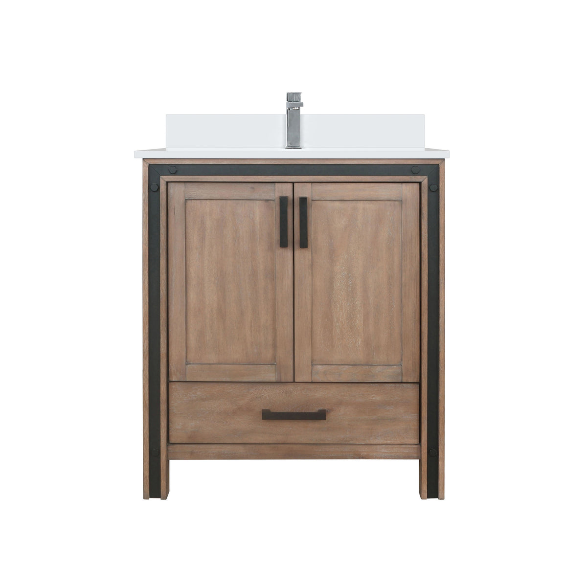 Lexora Ziva 30 in. Rustic Barnwood Single Sink Bath Vanity