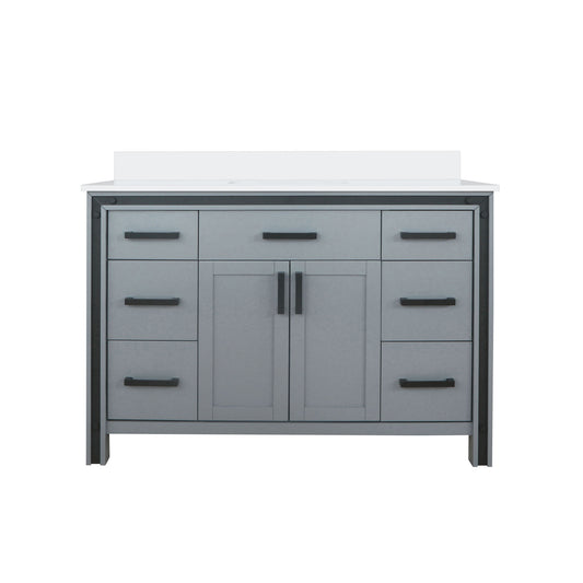 Lexora Ziva 48 in. Dark Grey Single Sink Bath Vanity