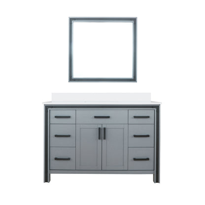 Lexora Ziva 48 in. Dark Grey Single Sink Bath Vanity