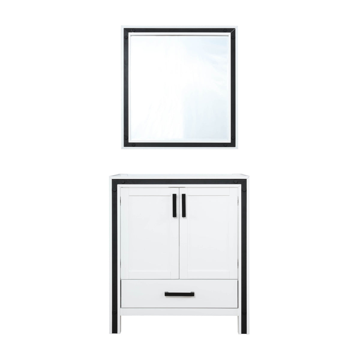 Lexora Ziva 30 in. White Single Sink Bath Vanity