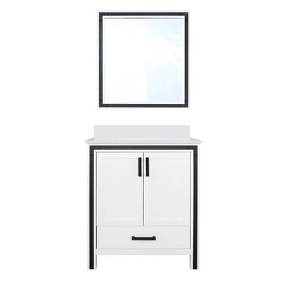 Lexora Ziva 30 in. White Single Sink Bath Vanity