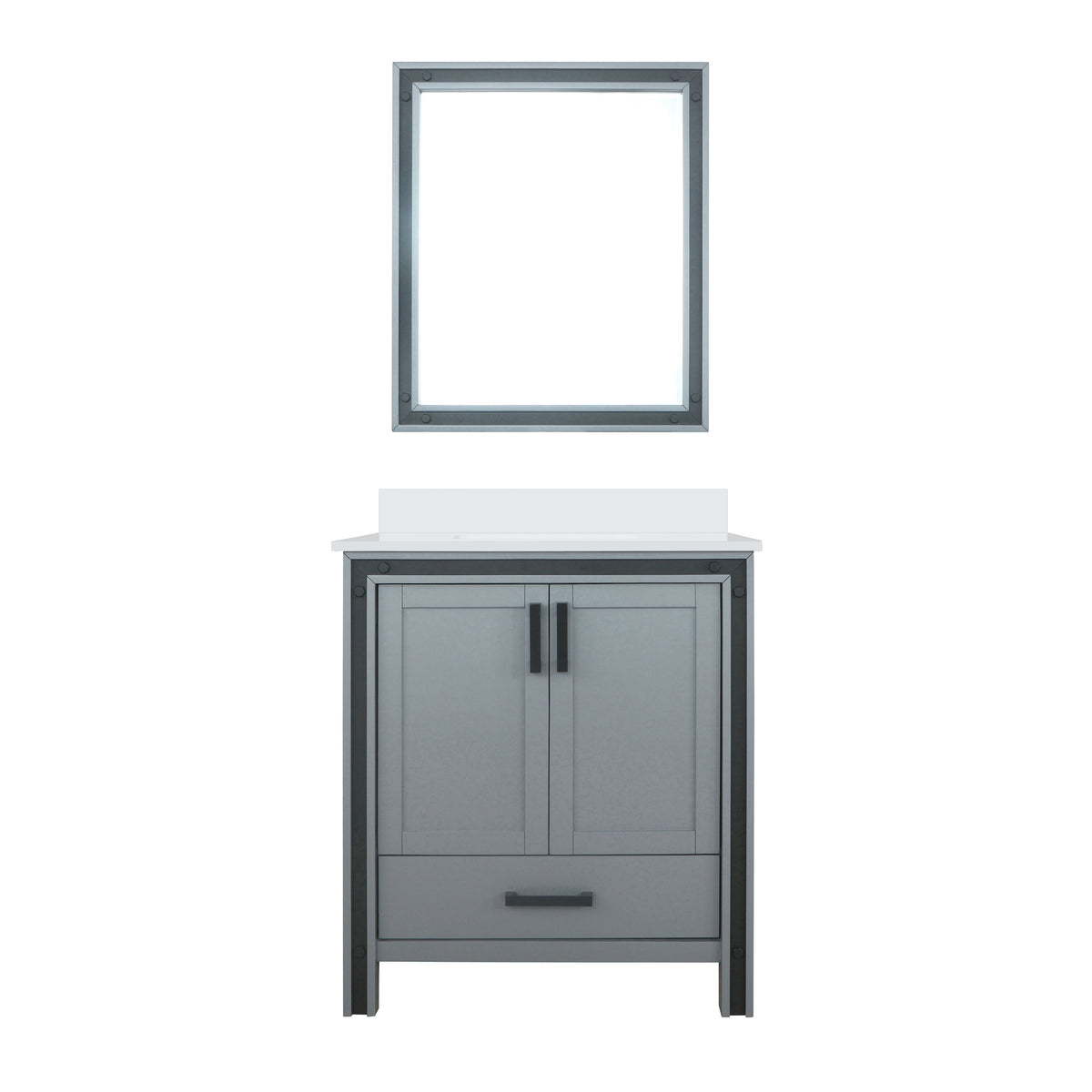 Lexora Ziva 30 in. Dark Grey Single Sink Bath Vanity