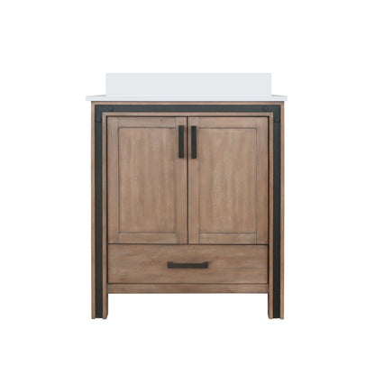 Lexora Ziva 30 in. Rustic Barnwood Single Sink Bath Vanity