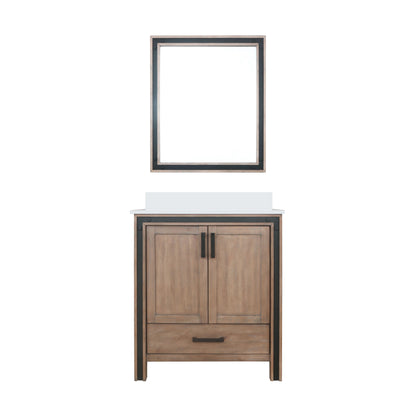 Lexora Ziva 30 in. Rustic Barnwood Single Sink Bath Vanity