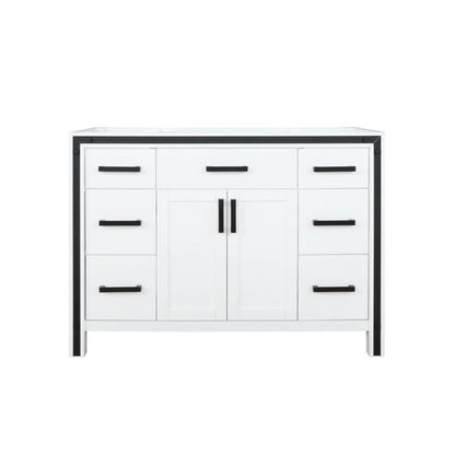Lexora Ziva 48 in. White Single Sink Bath Vanity