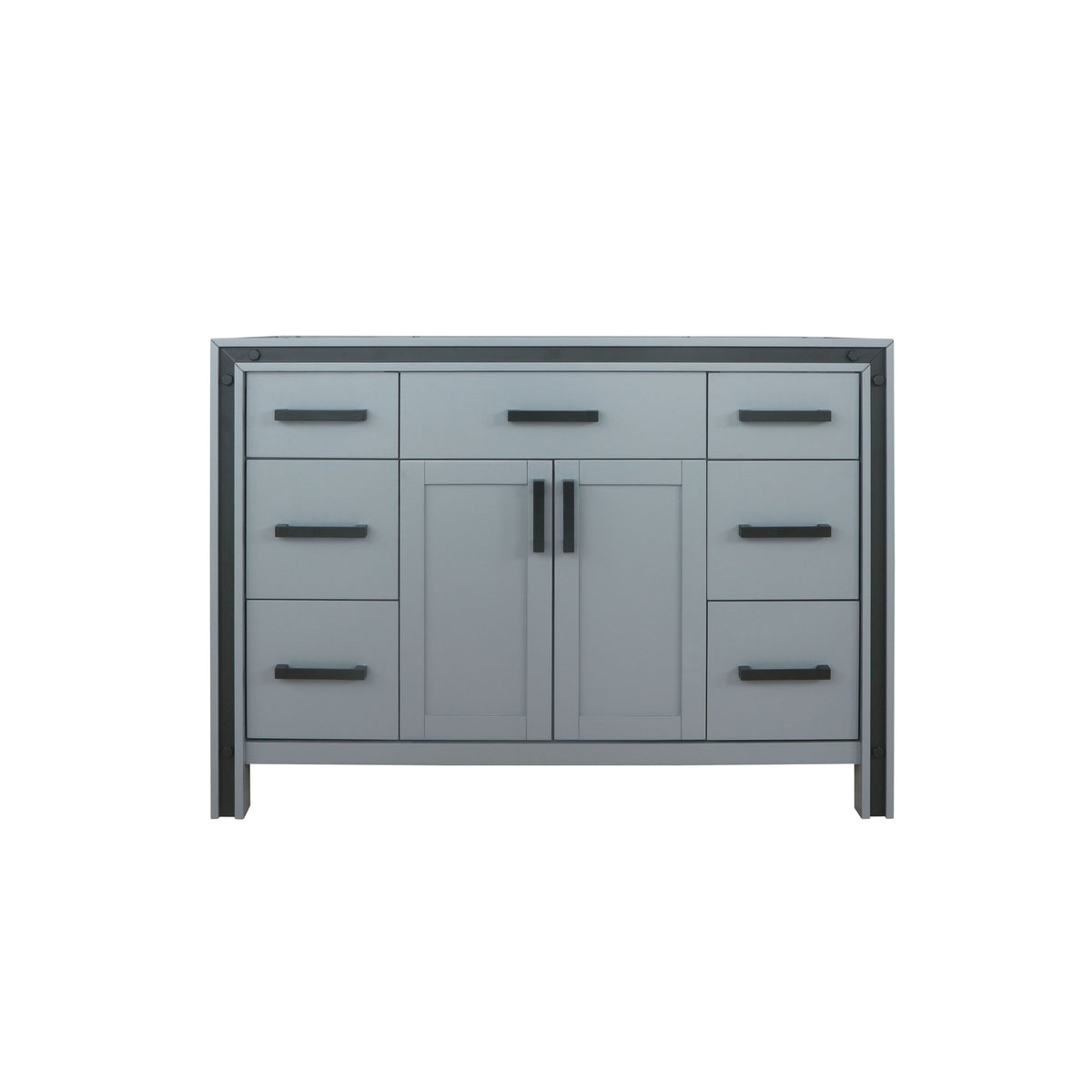 Lexora Ziva 48 in. Dark Grey Single Sink Bath Vanity