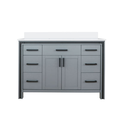 Lexora Ziva 48 in. Dark Grey Single Sink Bath Vanity
