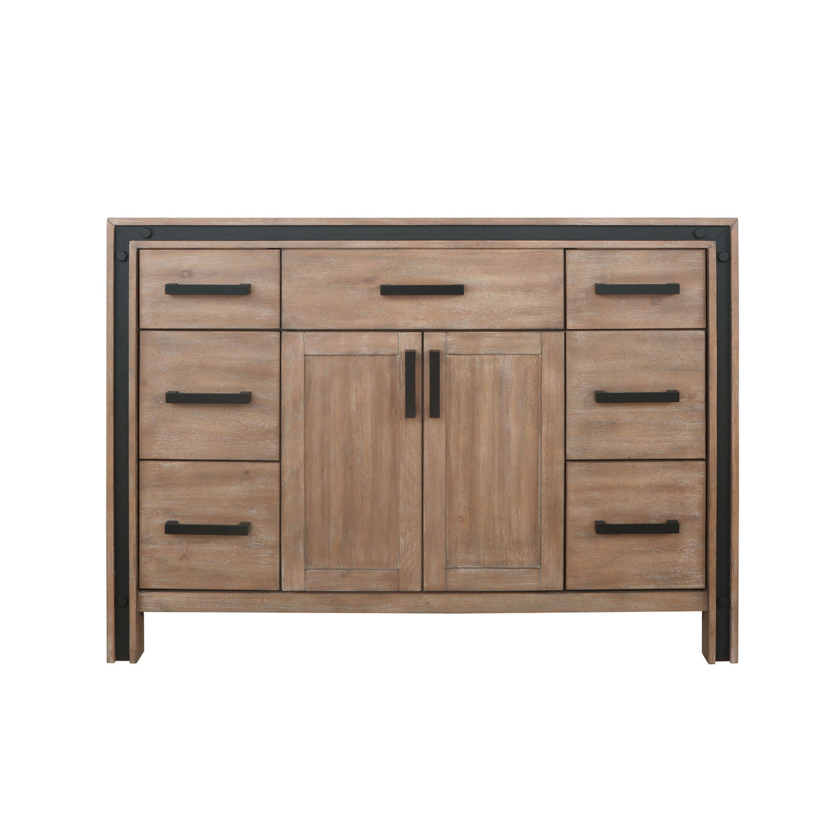Lexora Ziva 48 in. Rustic Barnwood Single Sink Bath Vanity