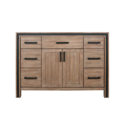 Lexora Ziva 48 in. Rustic Barnwood Single Sink Bath Vanity