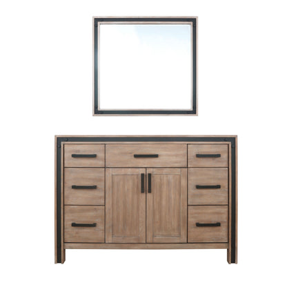 Lexora Ziva 48 in. Rustic Barnwood Single Sink Bath Vanity