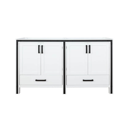 Lexora Ziva 60 in. White Double Sink Bath Vanity