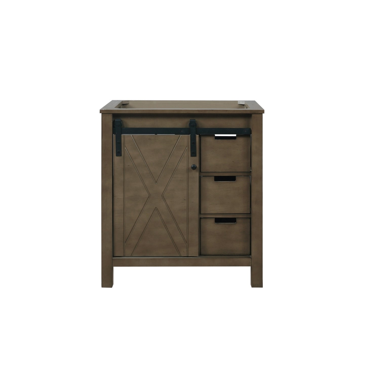 Marsyas 30" Rustic Brown Vanity Cabinet Only