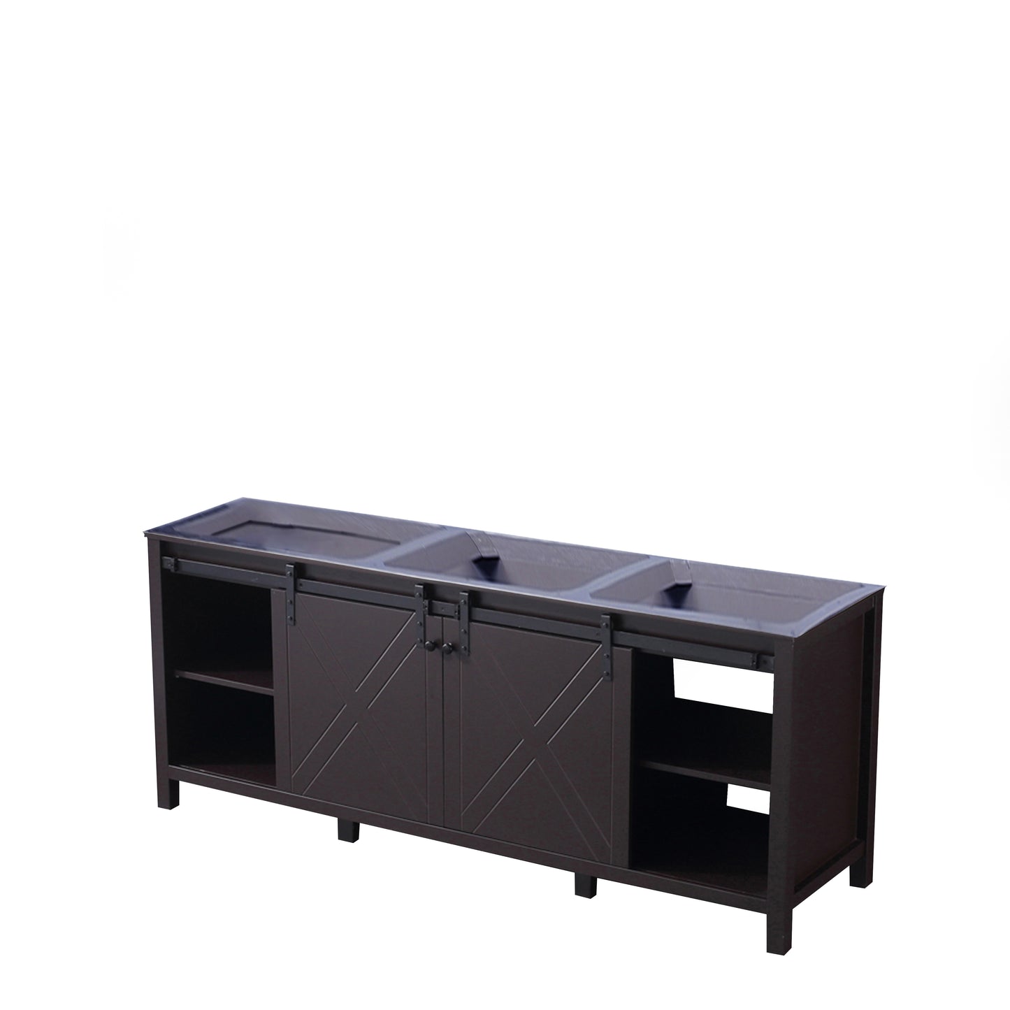 Marsyas 80" Brown Vanity Cabinet Only